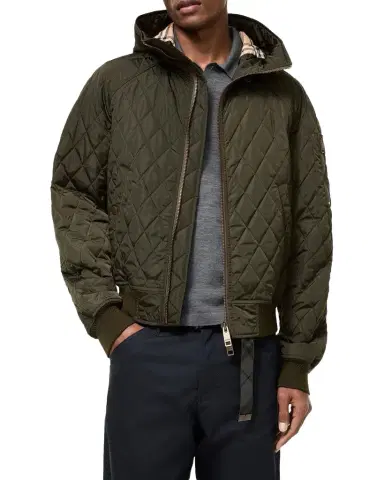 Burberry Men's Elliston Quilted Bomber Jacket | Thumbnail 1 Burberry Men's Elliston Quilted Bomber Jacket | Thumbnail 1