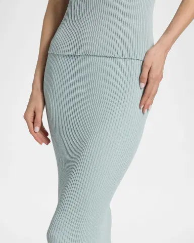 LESET Blake Rib-Knit Pencil Midi Skirt | Thumbnail 5 LESET Blake Rib-Knit Pencil Midi Skirt | Thumbnail 5