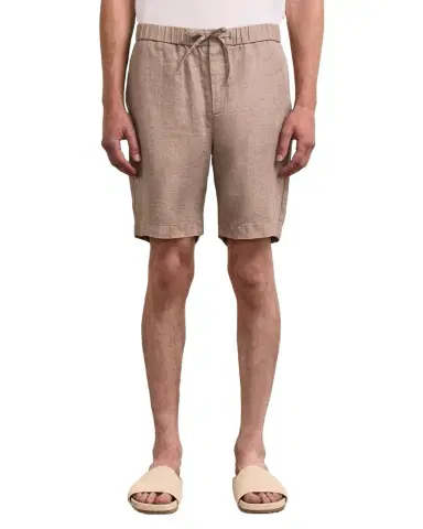 Frescobol Carioca Men's Felipe Linen-Cotton Drawstring Shorts | Thumbnail 1 Frescobol Carioca Men's Felipe Linen-Cotton Drawstring Shorts | Thumbnail 1