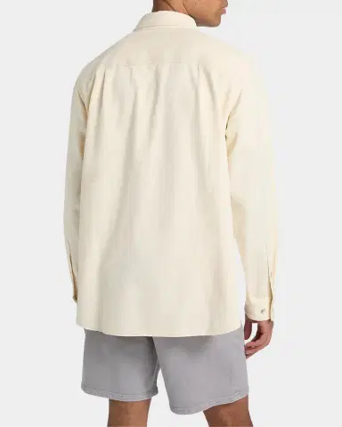 rag & bone Men 's Denim Long-Sleeve Polo Shirt | Thumbnail 3 rag & bone Men 's Denim Long-Sleeve Polo Shirt | Thumbnail 3