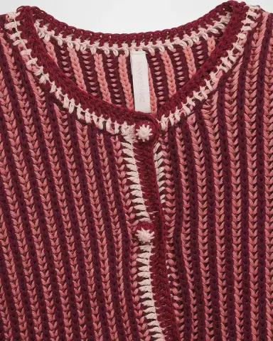 Zimmermann Girl 's Striped Rib-Knit Cotton Jacket, Size 1-12 | Thumbnail 2 Zimmermann Girl 's Striped Rib-Knit Cotton Jacket, Size 1-12 | Thumbnail 2