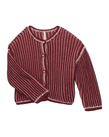 Zimmermann Girl 's Striped Rib-Knit Cotton Jacket, Size 1-12 | Thumbnail 1 Zimmermann Girl 's Striped Rib-Knit Cotton Jacket, Size 1-12 | Thumbnail 1