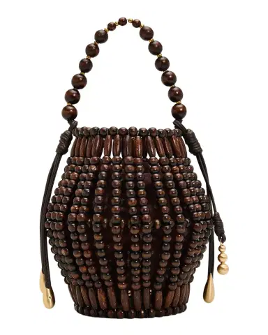 Cult Gaia Mercier Beaded Leather Tote Bag | Thumbnail 1 Cult Gaia Mercier Beaded Leather Tote Bag | Thumbnail 1