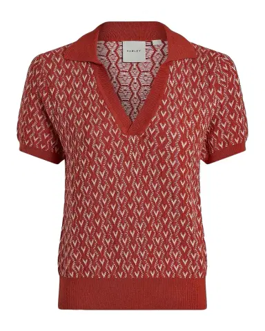 Varley Vincent Printed Jacquard Half-Zip Vest | Thumbnail 1 Varley Vincent Printed Jacquard Half-Zip Vest | Thumbnail 1