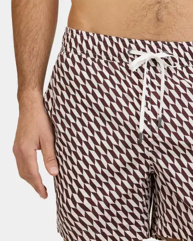 Onia Men 's Charles Geometric 5 '' Swim Trunks | Thumbnail 4 Onia Men 's Charles Geometric 5 '' Swim Trunks | Thumbnail 4