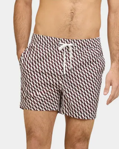 Onia Men 's Charles Geometric 5 '' Swim Trunks | Thumbnail 1 Onia Men 's Charles Geometric 5 '' Swim Trunks | Thumbnail 1