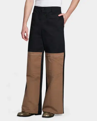 Marni Men 's Contrast Trim Technical Gabardine Cargo Pants | Thumbnail 4 Marni Men 's Contrast Trim Technical Gabardine Cargo Pants | Thumbnail 4