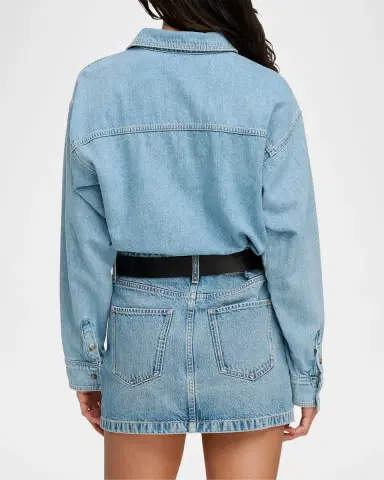 Warm The Layla Layered Denim Mini Dress | Thumbnail 3 Warm The Layla Layered Denim Mini Dress | Thumbnail 3
