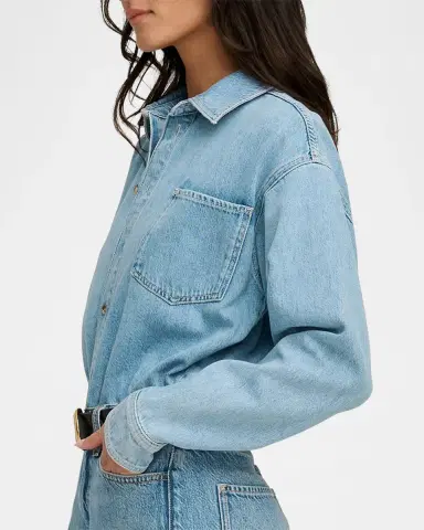 Warm The Layla Layered Denim Mini Dress | Thumbnail 5 Warm The Layla Layered Denim Mini Dress | Thumbnail 5