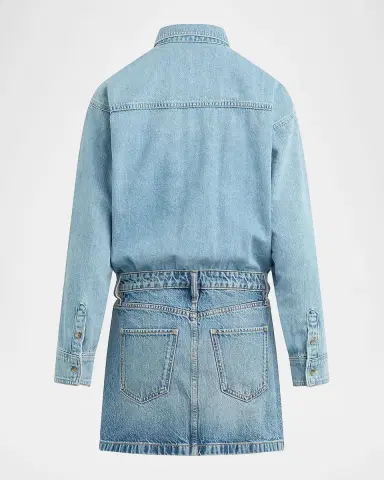 Warm The Layla Layered Denim Mini Dress | Thumbnail 6 Warm The Layla Layered Denim Mini Dress | Thumbnail 6