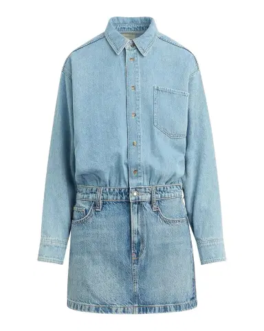 Warm The Layla Layered Denim Mini Dress | Thumbnail 1 Warm The Layla Layered Denim Mini Dress | Thumbnail 1