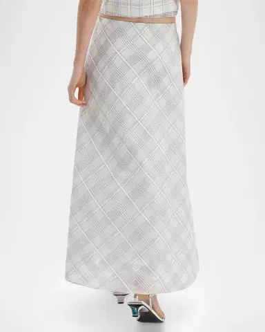 rag & bone Wren Plaid Silk-Blend Skirt | Thumbnail 3 rag & bone Wren Plaid Silk-Blend Skirt | Thumbnail 3
