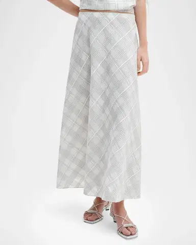 rag & bone Wren Plaid Silk-Blend Skirt | Thumbnail 4 rag & bone Wren Plaid Silk-Blend Skirt | Thumbnail 4