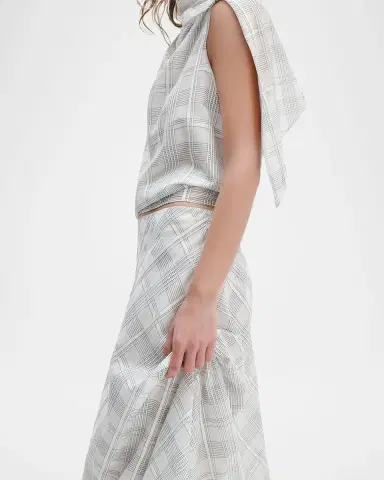rag & bone Wren Plaid Silk-Blend Skirt | Thumbnail 5 rag & bone Wren Plaid Silk-Blend Skirt | Thumbnail 5