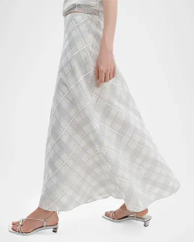 rag & bone Wren Plaid Silk-Blend Skirt | Thumbnail 6 rag & bone Wren Plaid Silk-Blend Skirt | Thumbnail 6