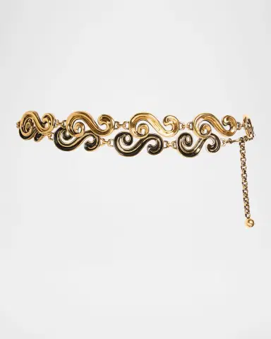 Etro Paisley Applique Chain Belt | Thumbnail 2 Etro Paisley Applique Chain Belt | Thumbnail 2