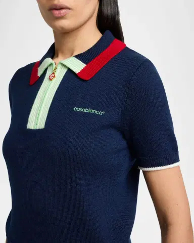 Casablanca Merino Wool Polo Shirt | Thumbnail 5 Casablanca Merino Wool Polo Shirt | Thumbnail 5