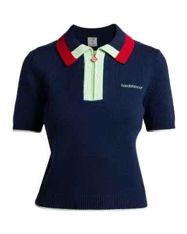 Casablanca Merino Wool Polo Shirt | Thumbnail 1 Casablanca Merino Wool Polo Shirt | Thumbnail 1