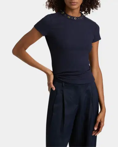 Generation Love Tate Grommet Rib-Knit Top | Thumbnail 4 Generation Love Tate Grommet Rib-Knit Top | Thumbnail 4
