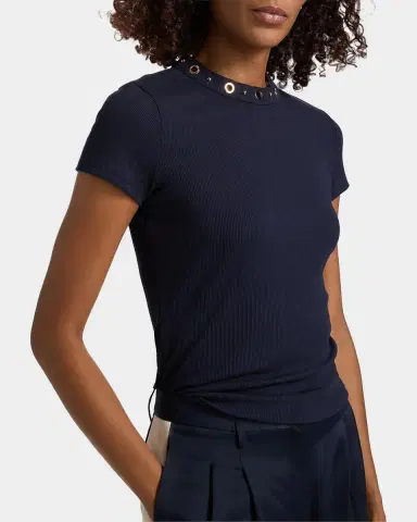 Generation Love Tate Grommet Rib-Knit Top | Thumbnail 5 Generation Love Tate Grommet Rib-Knit Top | Thumbnail 5
