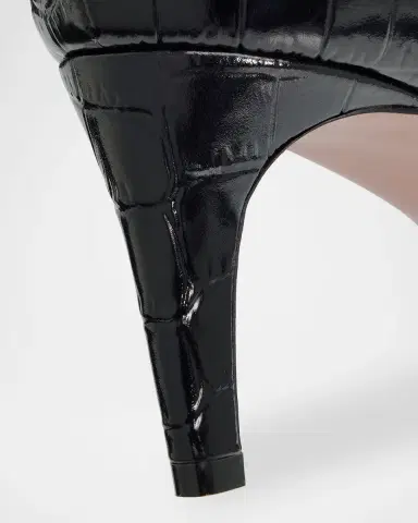 Paris Texas 60mm Croc-Embossed Leather Knee-High Boots | Thumbnail 3 Paris Texas 60mm Croc-Embossed Leather Knee-High Boots | Thumbnail 3