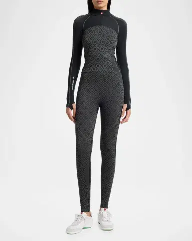 Casablanca Seamless Monogram Leggings | Thumbnail 2 Casablanca Seamless Monogram Leggings | Thumbnail 2