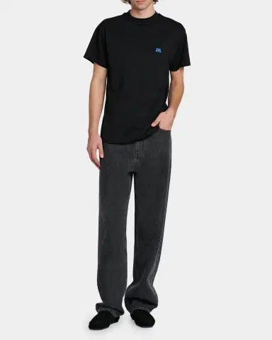 Jil Sander Men 's Embroidered Logo Crewneck T-Shirt | Thumbnail 2 Jil Sander Men 's Embroidered Logo Crewneck T-Shirt | Thumbnail 2