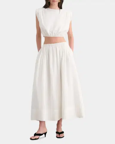 Toccin Sirelle Linen-Cotton Crop Top | Thumbnail 2 Toccin Sirelle Linen-Cotton Crop Top | Thumbnail 2