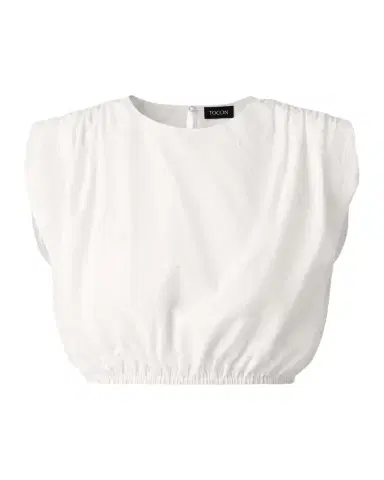 Toccin Sirelle Linen-Cotton Crop Top | Thumbnail 1 Toccin Sirelle Linen-Cotton Crop Top | Thumbnail 1