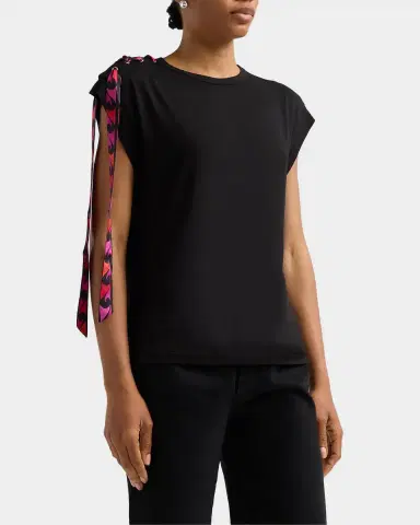 Pucci L 'Alba Jersey T-Shirt | Thumbnail 4 Pucci L 'Alba Jersey T-Shirt | Thumbnail 4