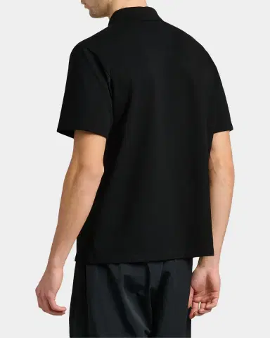 Versace Jeans Couture Men 's Piquet Medusa Buttons Cotton Polo Shirt | Thumbnail 3 Versace Jeans Couture Men 's Piquet Medusa Buttons Cotton Polo Shirt | Thumbnail 3