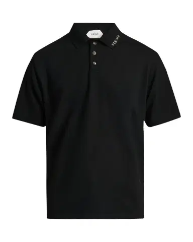 Versace Jeans Couture Men 's Piquet Medusa Buttons Cotton Polo Shirt | Thumbnail 1 Versace Jeans Couture Men 's Piquet Medusa Buttons Cotton Polo Shirt | Thumbnail 1