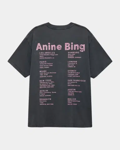 ANINE BING Cade Graphic Cotton T-Shirt | Thumbnail 6 ANINE BING Cade Graphic Cotton T-Shirt | Thumbnail 6