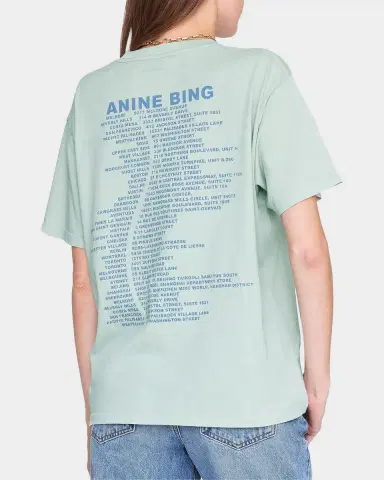ANINE BING Cade Graphic Cotton T-Shirt | Thumbnail 3 ANINE BING Cade Graphic Cotton T-Shirt | Thumbnail 3