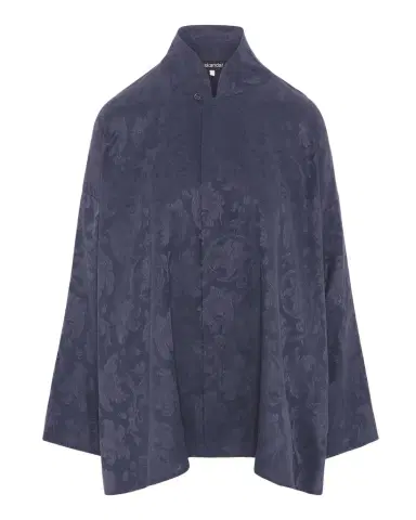 Eskandar A-Line Silk Floral Jacquard Jacket | Thumbnail 1 Eskandar A-Line Silk Floral Jacquard Jacket | Thumbnail 1