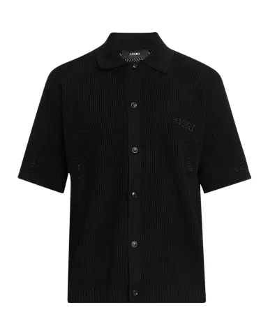 AMIRI Men's Crochet-Knit Mesh Cotton Shirt | Thumbnail 1 AMIRI Men's Crochet-Knit Mesh Cotton Shirt | Thumbnail 1