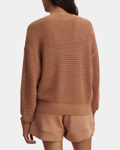 Varley Gaia Open-Knit Cotton Sweater | Thumbnail 3 Varley Gaia Open-Knit Cotton Sweater | Thumbnail 3