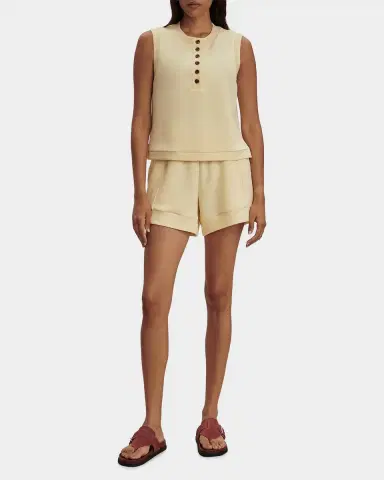 Varley Marla Button-Front Crop Tank | Thumbnail 2 Varley Marla Button-Front Crop Tank | Thumbnail 2