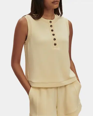 Varley Marla Button-Front Crop Tank | Thumbnail 5 Varley Marla Button-Front Crop Tank | Thumbnail 5