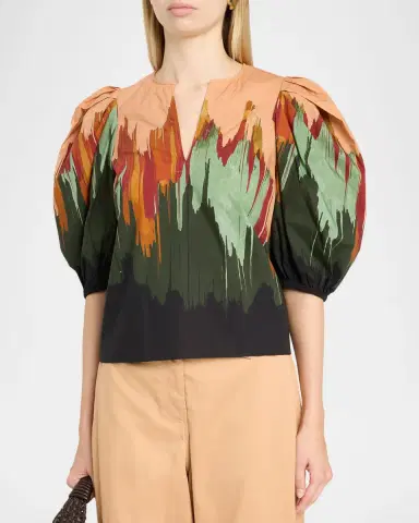 Ulla Johnson Florielle Floral Cotton Top | Thumbnail 4 Ulla Johnson Florielle Floral Cotton Top | Thumbnail 4