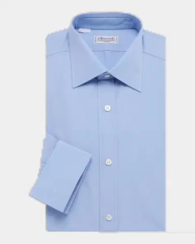 Charvet Men 's Cotton Poplin Dress Shirt | Thumbnail 2 Charvet Men 's Cotton Poplin Dress Shirt | Thumbnail 2