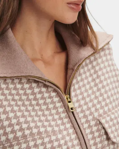 Varley Ablett Houndstooth Jacquard Jacket | Thumbnail 6 Varley Ablett Houndstooth Jacquard Jacket | Thumbnail 6