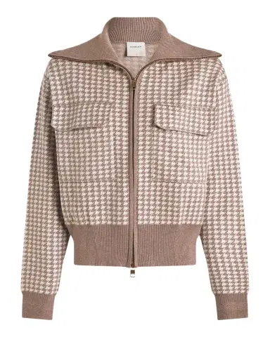 Varley Ablett Houndstooth Jacquard Jacket | Thumbnail 1 Varley Ablett Houndstooth Jacquard Jacket | Thumbnail 1