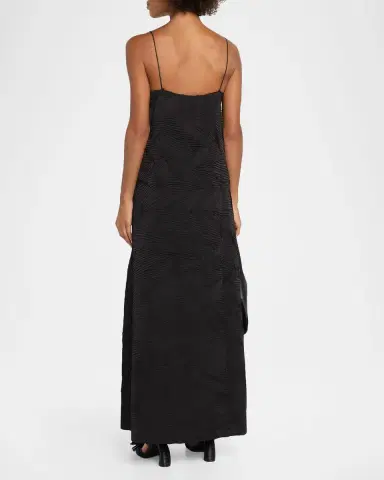 Ulla Johnson Landscape Textured Satin Maxi Dress | Thumbnail 3 Ulla Johnson Landscape Textured Satin Maxi Dress | Thumbnail 3