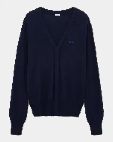 Loewe Men's Logo Wool-Blend Cardigan | Thumbnail 2 Loewe Men's Logo Wool-Blend Cardigan | Thumbnail 2