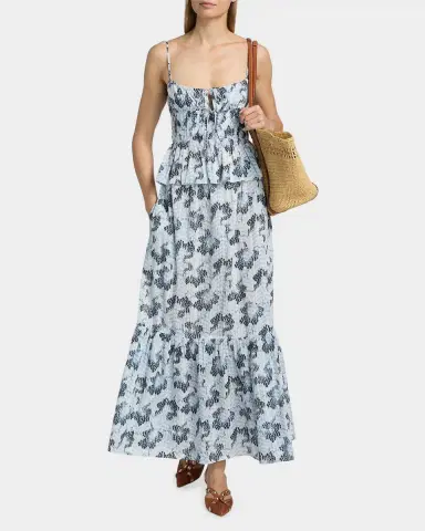 Ulla Johnson Olina Printed Cotton A-Line Maxi Skirt | Thumbnail 2 Ulla Johnson Olina Printed Cotton A-Line Maxi Skirt | Thumbnail 2