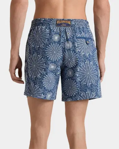 Vilebrequin Men's Mistral Embroidered Sea Urchin Swim Trunks | Thumbnail 2 Vilebrequin Men's Mistral Embroidered Sea Urchin Swim Trunks | Thumbnail 2