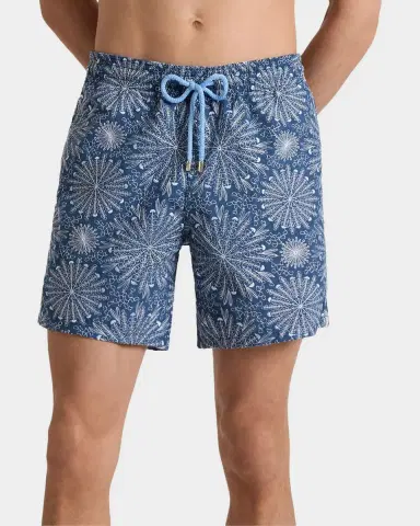 Vilebrequin Men's Mistral Embroidered Sea Urchin Swim Trunks | Thumbnail 3 Vilebrequin Men's Mistral Embroidered Sea Urchin Swim Trunks | Thumbnail 3