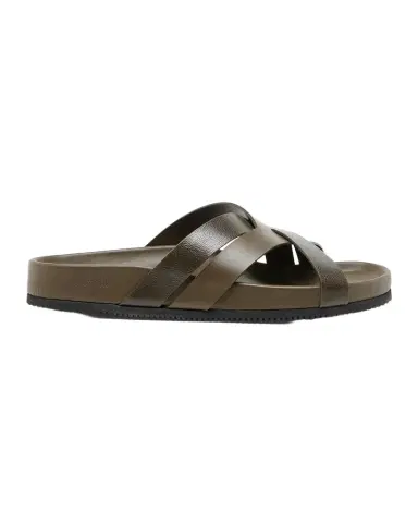 Tom Ford Men's Crisscross Strap Leather Sandals | Thumbnail 1 Tom Ford Men's Crisscross Strap Leather Sandals | Thumbnail 1