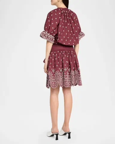 Essentiel Antwerp Kaylani Embroidered Mini Shirtdress | Thumbnail 3 Essentiel Antwerp Kaylani Embroidered Mini Shirtdress | Thumbnail 3